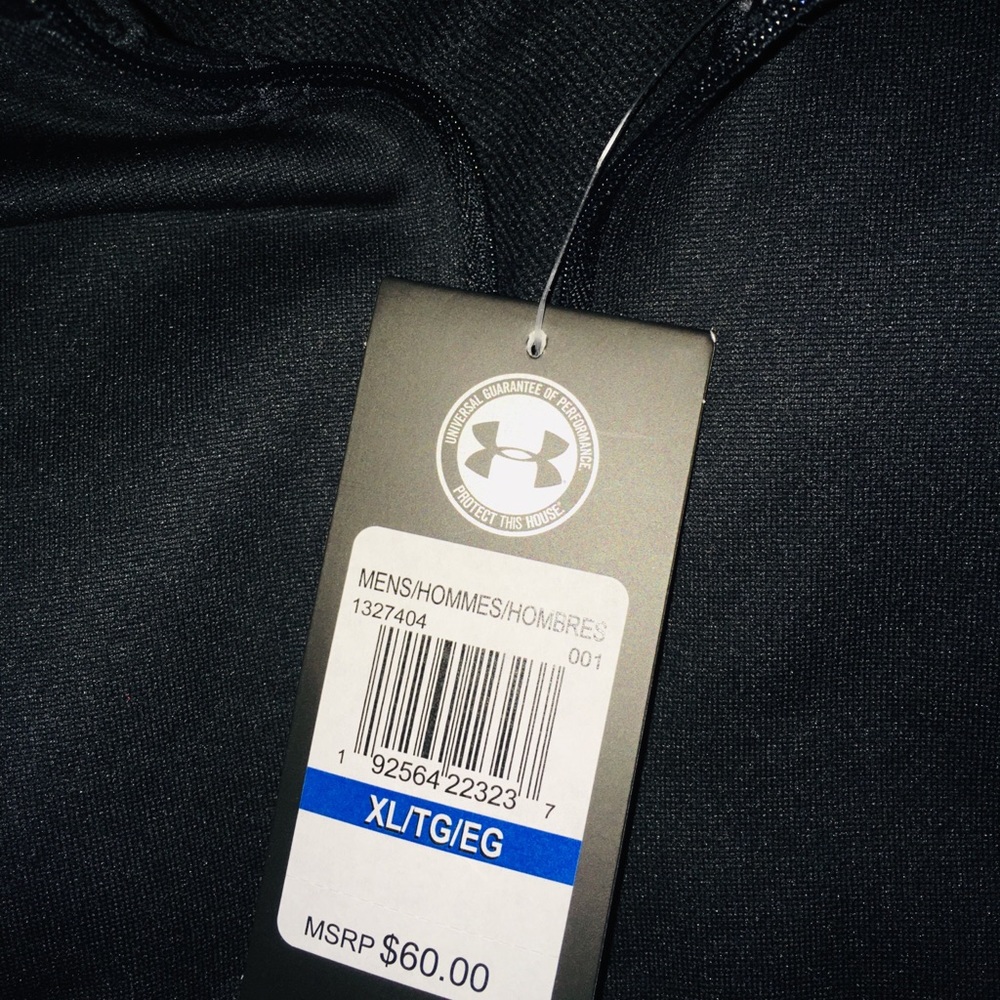 Under Armour Black Full Zip Hoodie Long Sleeve XXL - Picture 6 of 8